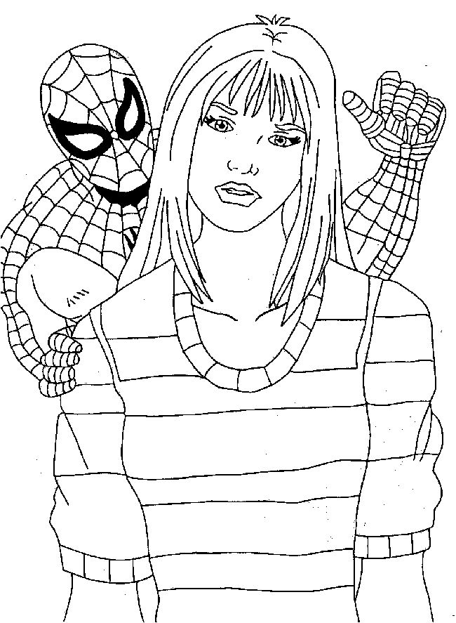 Dessin à colorier: Spiderman (Super-héros) #78674 - Coloriages à Imprimer Gratuits
