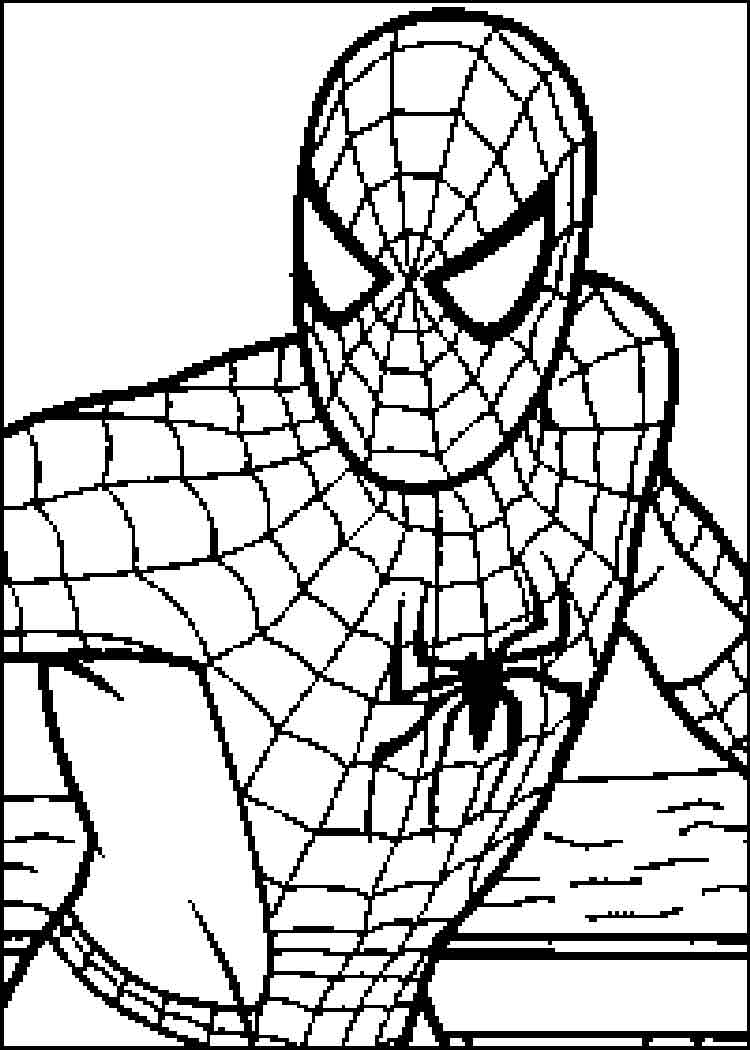Dessin à colorier: Spiderman (Super-héros) #78675 - Coloriages à Imprimer Gratuits