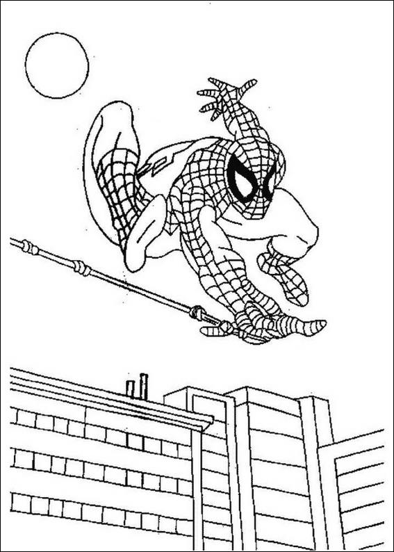 Dessin à colorier: Spiderman (Super-héros) #78677 - Coloriages à Imprimer Gratuits