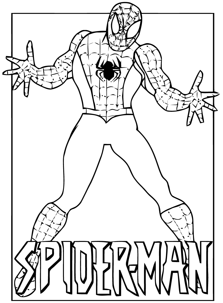 Coloriage Spiderman Ville à Imprimer Gratuit pour Adultes et Enfants 