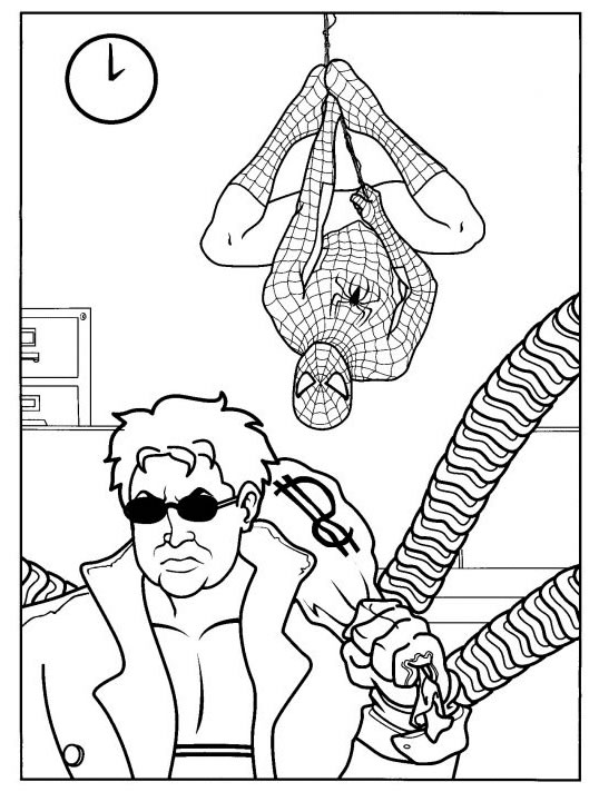 Dessin à colorier: Spiderman (Super-héros) #78779 - Coloriages à Imprimer Gratuits
