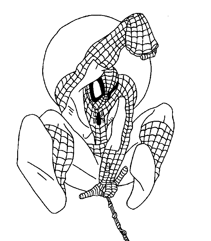 Dessin à colorier: Spiderman (Super-héros) #78791 - Coloriages à Imprimer Gratuits
