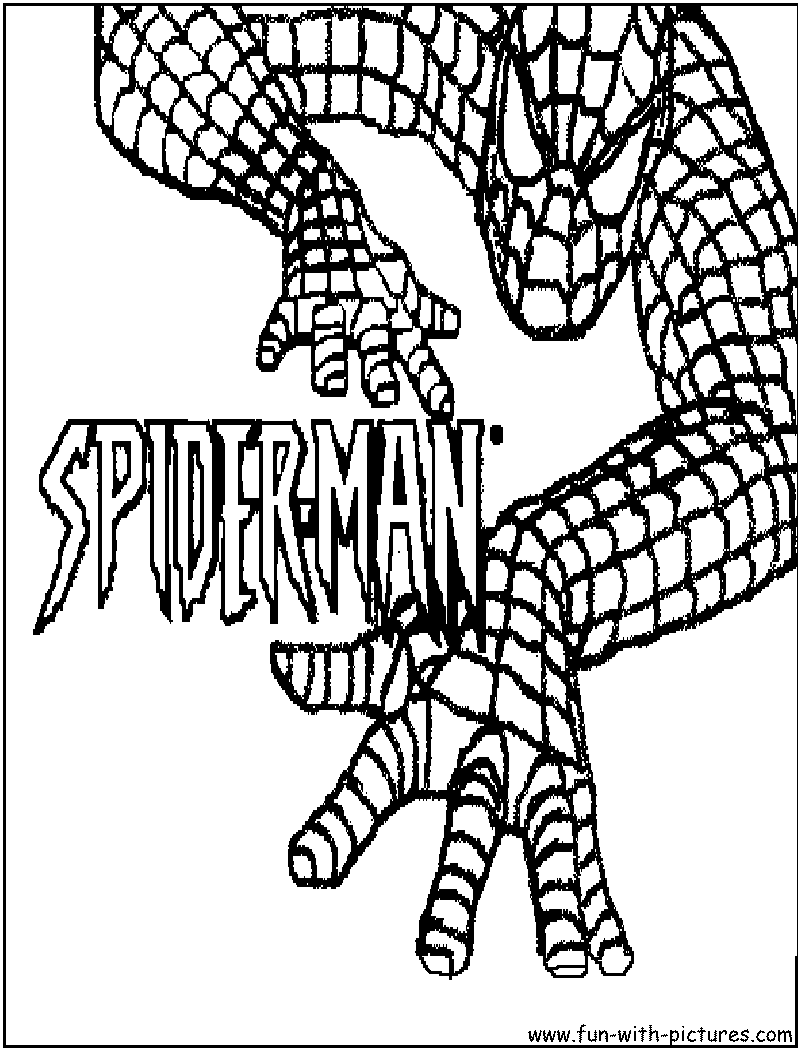 Dessin à colorier: Spiderman (Super-héros) #78829 - Coloriages à imprimer