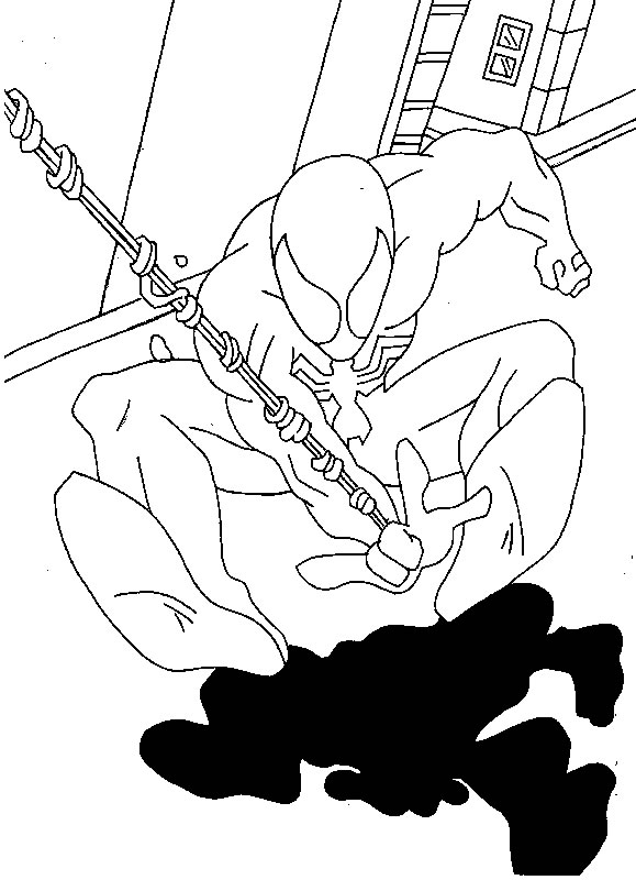 Dessin à colorier: Spiderman (Super-héros) #78842 - Coloriages à Imprimer Gratuits