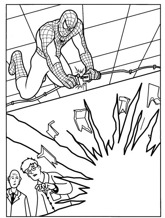 Dessin à colorier: Spiderman (Super-héros) #78862 - Coloriages à Imprimer Gratuits
