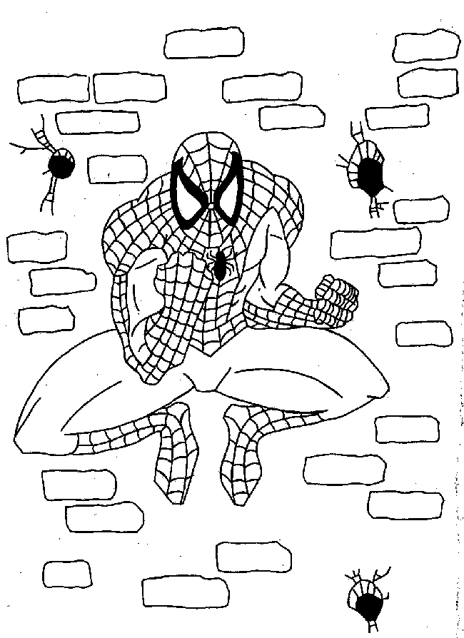 Dessin à colorier: Spiderman (Super-héros) #78891 - Coloriages à Imprimer Gratuits