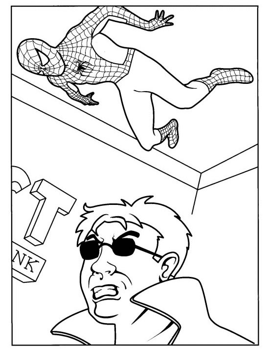 Dessin à colorier: Spiderman (Super-héros) #78897 - Coloriages à Imprimer Gratuits