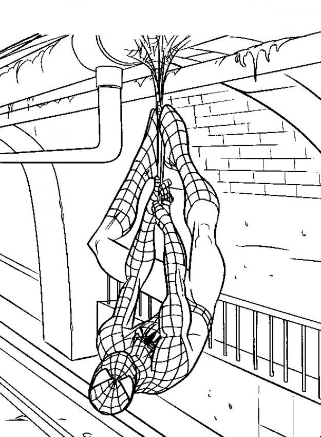 Dessin à colorier: Spiderman (Super-héros) #78898 - Coloriages à Imprimer Gratuits