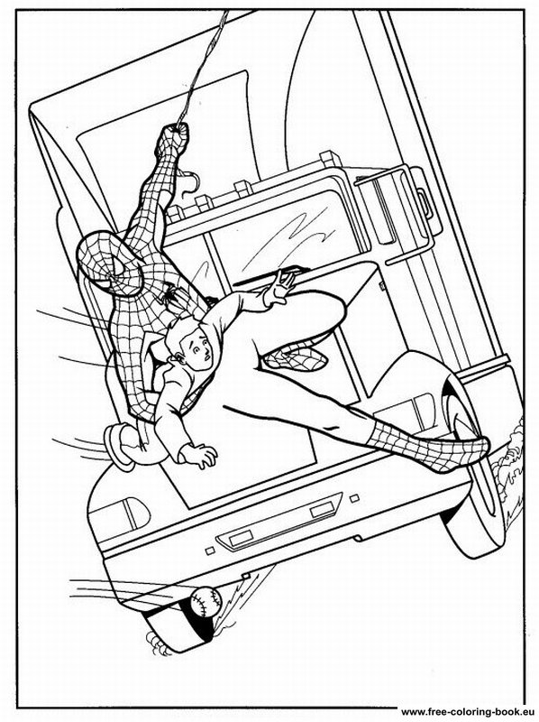 Dessin à colorier: Spiderman (Super-héros) #78913 - Coloriages à Imprimer Gratuits