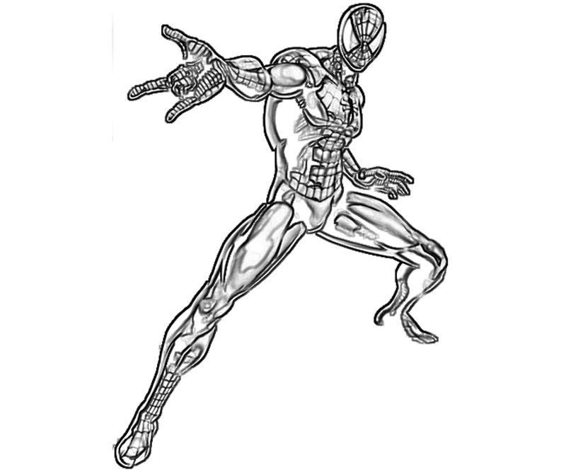 Dessin à colorier: Spiderman (Super-héros) #78927 - Coloriages à imprimer
