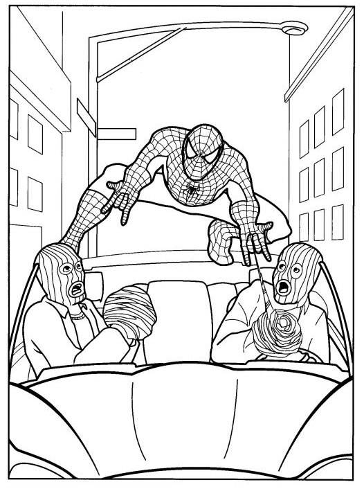 Dessin à colorier: Spiderman (Super-héros) #78928 - Coloriages à Imprimer Gratuits