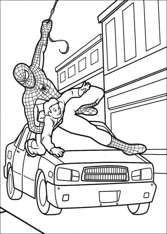 Dessin à colorier: Spiderman (Super-héros) #78930 - Coloriages à Imprimer Gratuits