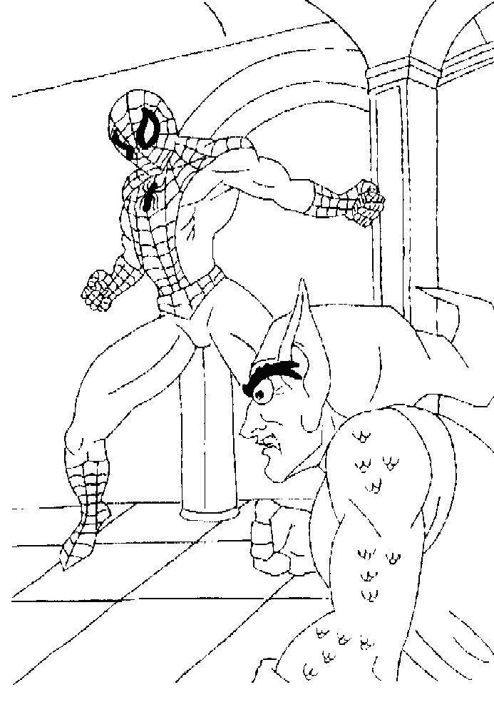 Dessin à colorier: Spiderman (Super-héros) #78949 - Coloriages à Imprimer Gratuits