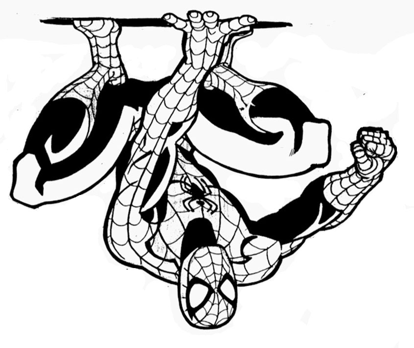 Dessin à colorier: Spiderman (Super-héros) #78950 - Coloriages à Imprimer Gratuits