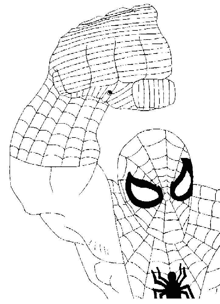 Dessin à colorier: Spiderman (Super-héros) #78956 - Coloriages à Imprimer Gratuits