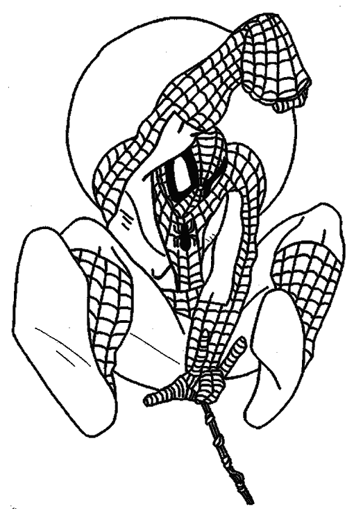 Dessin à colorier: Spiderman (Super-héros) #78960 - Coloriages à Imprimer Gratuits