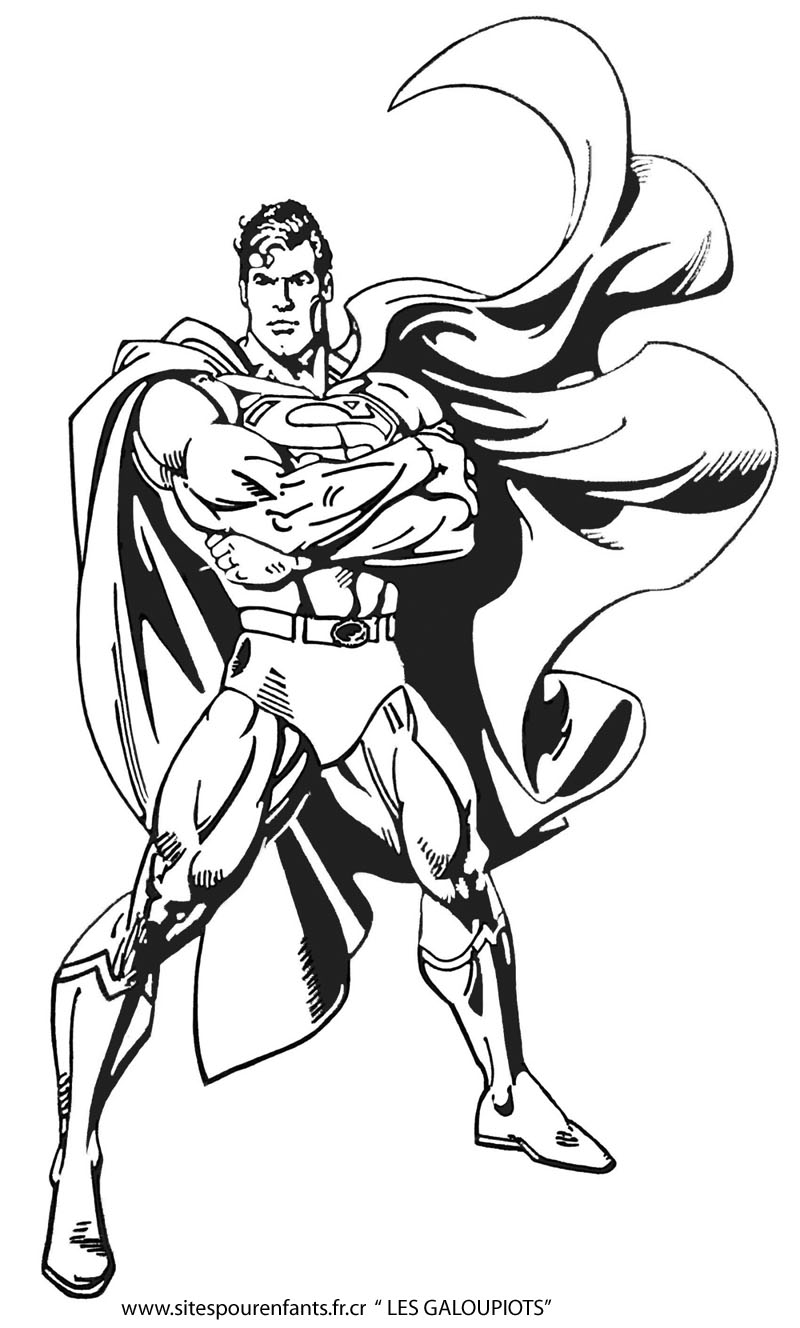 Dessin à colorier: Super Héros DC Comics (Super-héros) #80115 - Coloriages à Imprimer Gratuits