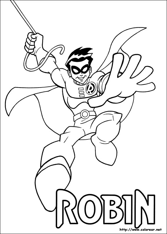 Dessin à colorier: Super Héros DC Comics (Super-héros) #80120 - Coloriages à imprimer