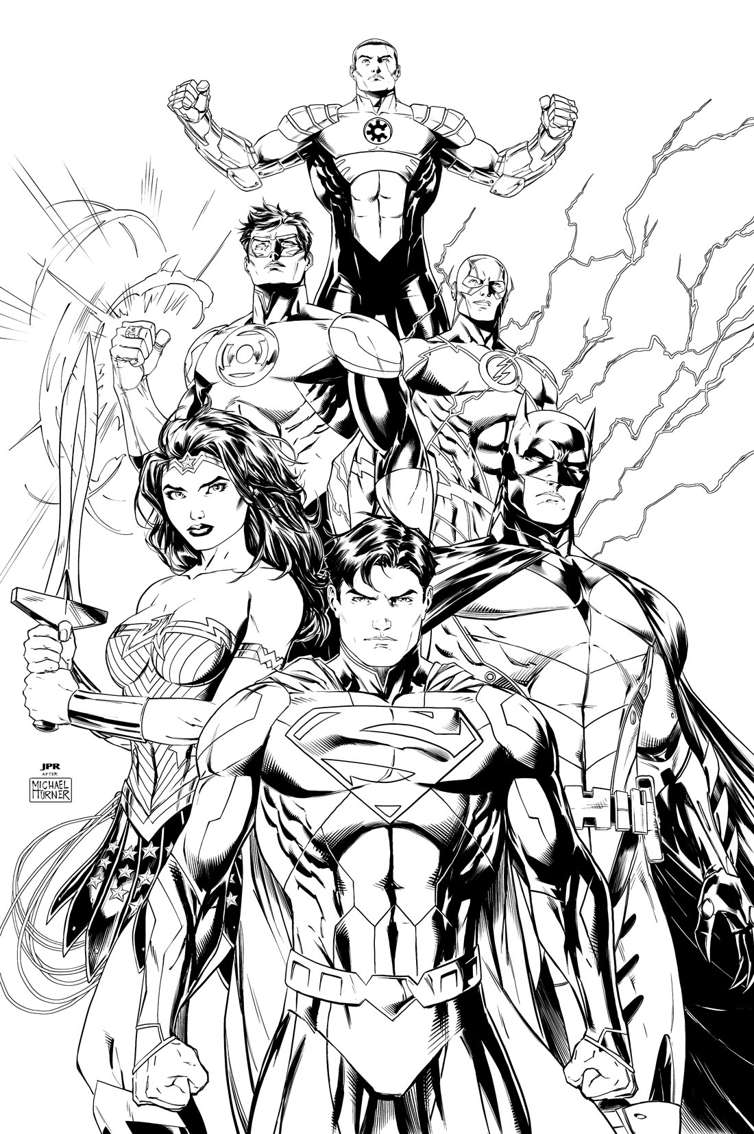Dessin à colorier: Super Héros DC Comics (Super-héros) #80173 - Coloriages à Imprimer Gratuits