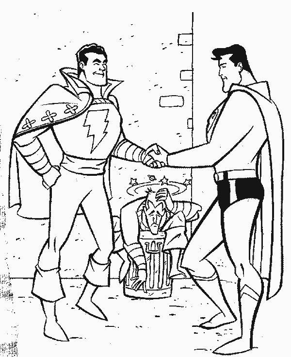 Dessin à colorier: Super Héros DC Comics (Super-héros) #80194 - Coloriages à Imprimer Gratuits
