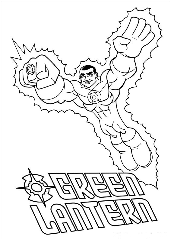 Dessin à colorier: Super Héros DC Comics (Super-héros) #80197 - Coloriages à Imprimer Gratuits