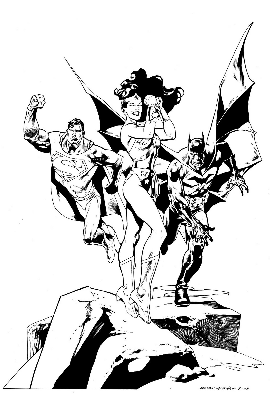 Dessin à colorier: Super Héros DC Comics (Super-héros) #80257 - Coloriages à Imprimer Gratuits