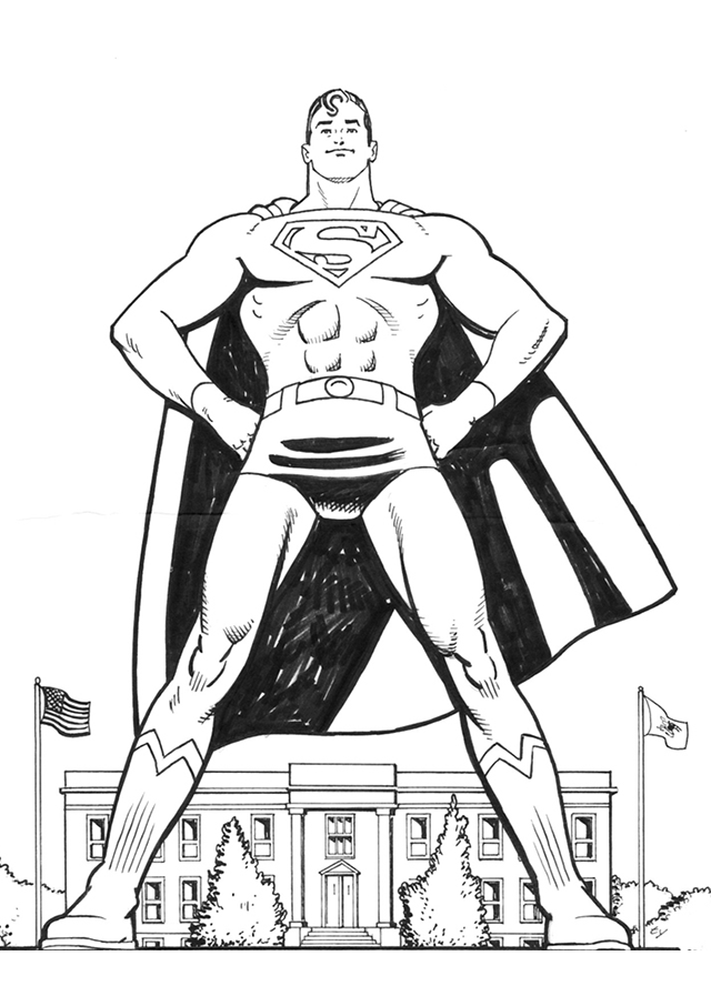 Dessin à colorier: Super Héros DC Comics (Super-héros) #80292 - Coloriages à Imprimer Gratuits