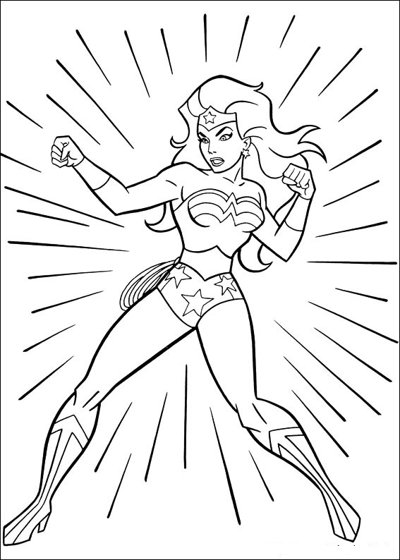 Dessin à colorier: Super Héros DC Comics (Super-héros) #80295 - Coloriages à imprimer