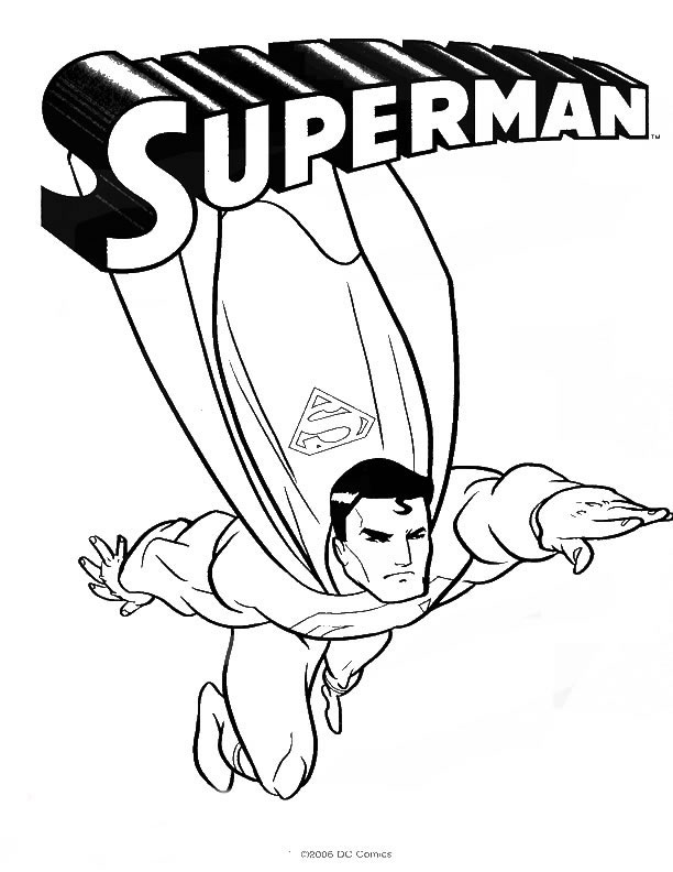 Dessin à colorier: Super Héros DC Comics (Super-héros) #80370 - Coloriages à Imprimer Gratuits
