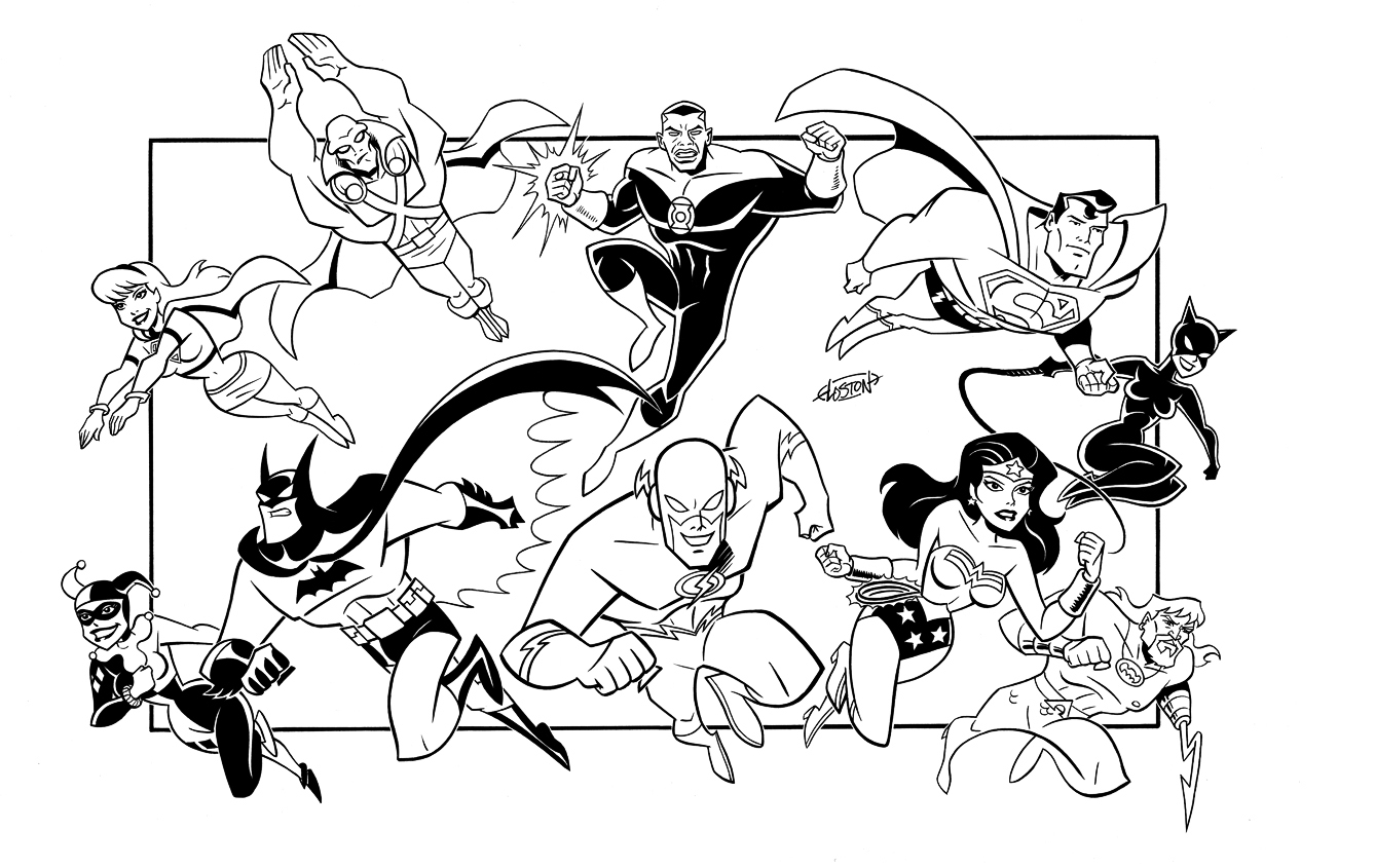 Dessin à colorier: Super Héros DC Comics (Super-héros) #80438 - Coloriages à Imprimer Gratuits