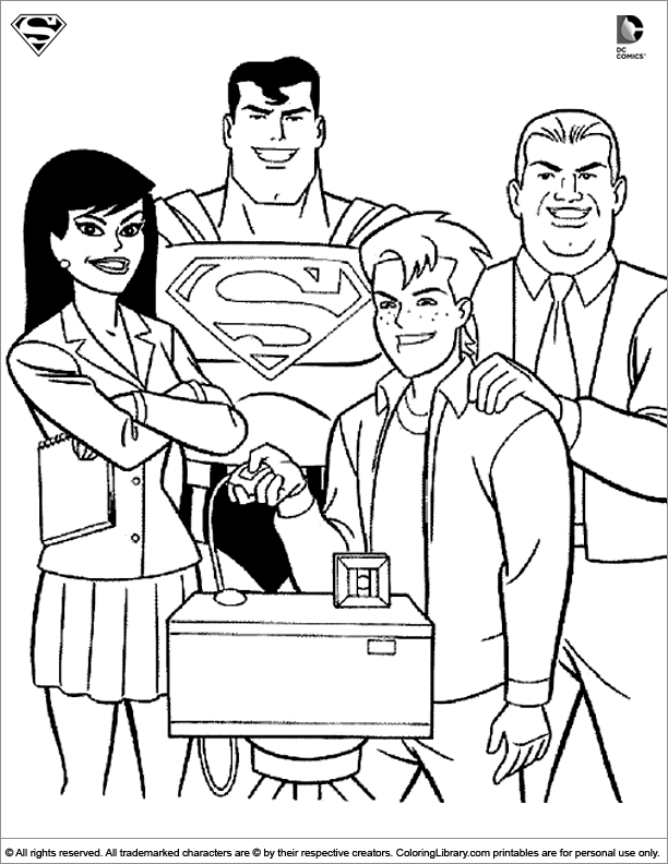 Dessin à colorier: Super Héros DC Comics (Super-héros) #80509 - Coloriages à Imprimer Gratuits