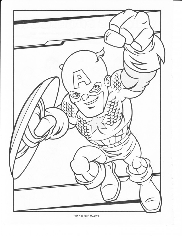 Dessin à colorier: Super Héros Marvel (Super-héros) #79620 - Coloriages à imprimer