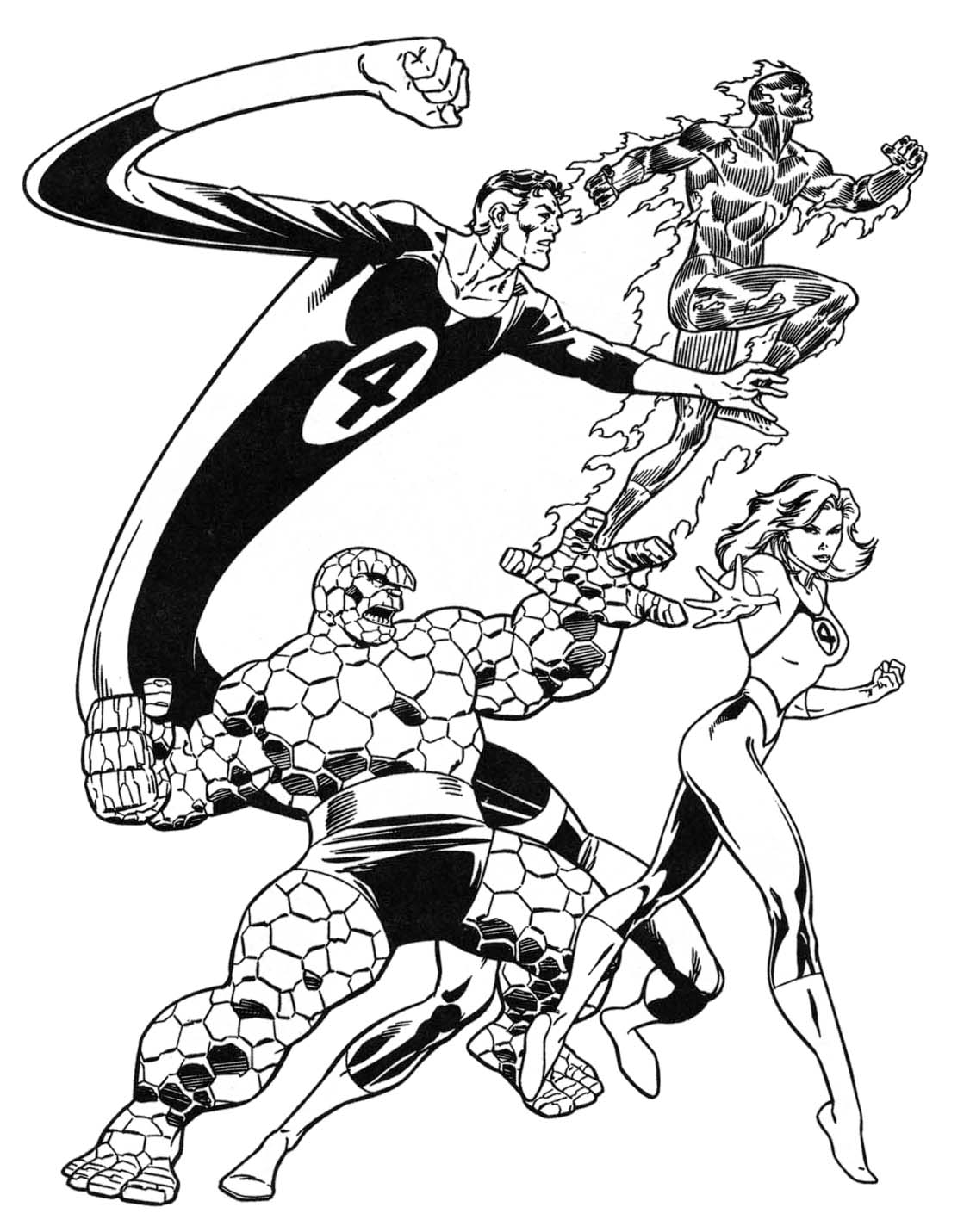 Dessin à colorier: Super Héros Marvel (Super-héros) #79630 - Coloriages à imprimer
