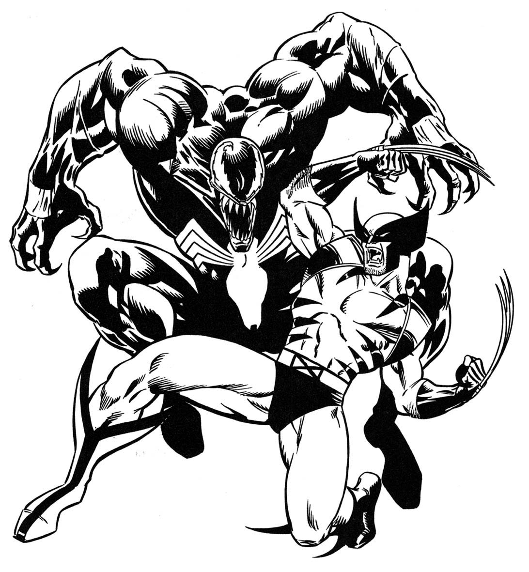 Dessin à colorier: Super Héros Marvel (Super-héros) #79656 - Coloriages à imprimer