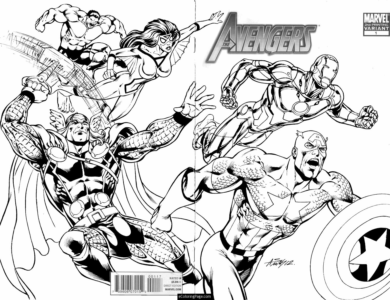 Dessin à colorier: Super Héros Marvel (Super-héros) #79675 - Coloriages à Imprimer Gratuits
