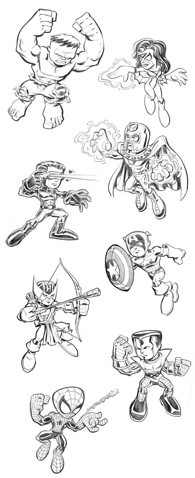 Dessin à colorier: Super Héros Marvel (Super-héros) #79703 - Coloriages à Imprimer Gratuits