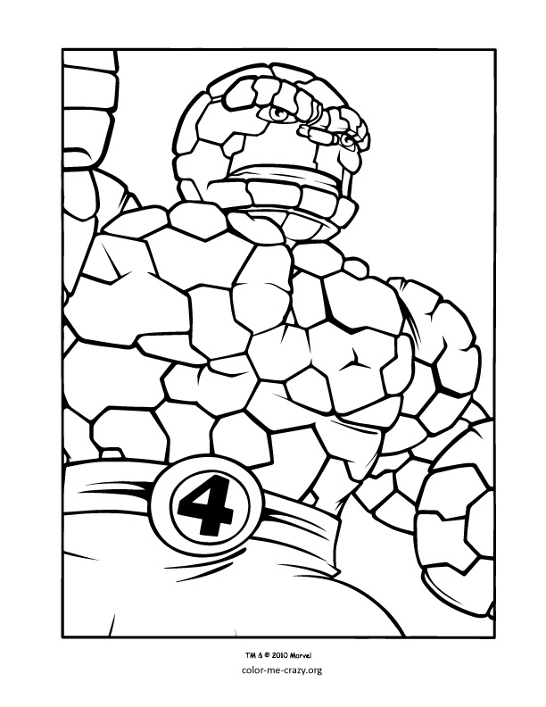 Dessin à colorier: Super Héros Marvel (Super-héros) #79782 - Coloriages à Imprimer Gratuits