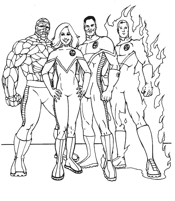 Dessin à colorier: Super Héros Marvel (Super-héros) #79787 - Coloriages à Imprimer Gratuits
