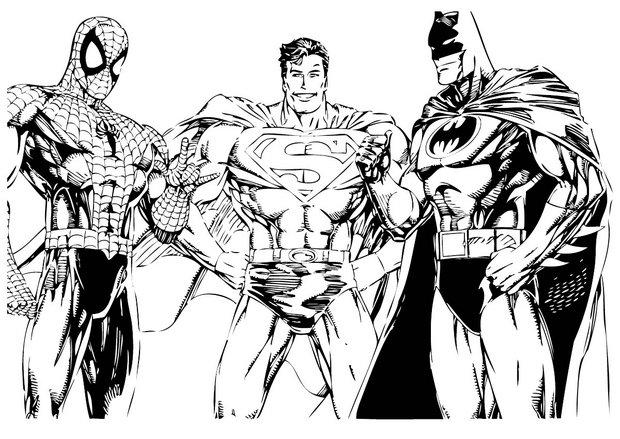 Dessin à colorier: Super Héros Marvel (Super-héros) #79790 - Coloriages à Imprimer Gratuits