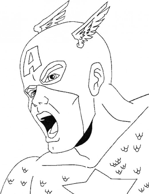 Dessin à colorier: Super Héros Marvel (Super-héros) #79822 - Coloriages à imprimer