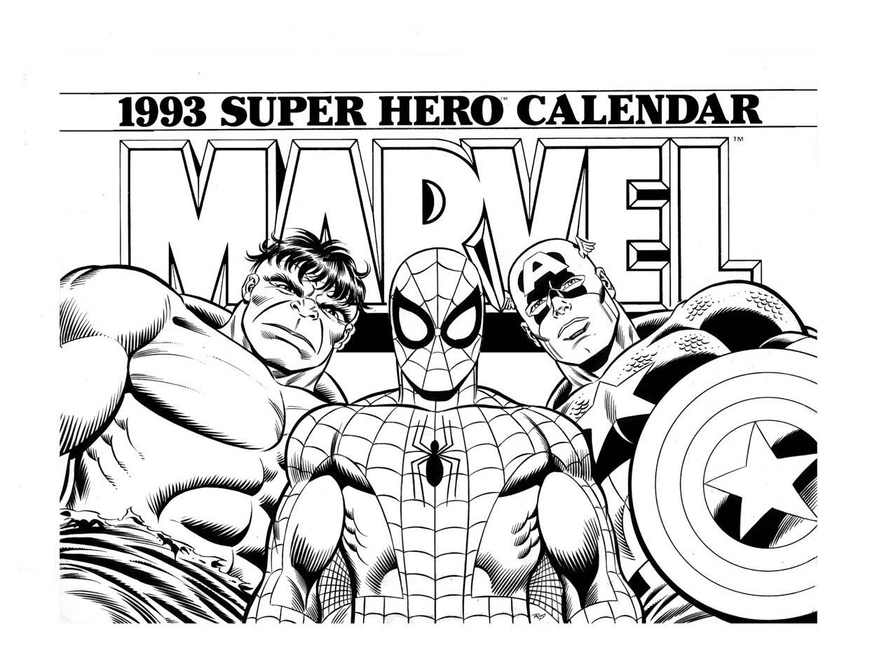 Coloriages Super Héros Marvel (Super-héros) – Dessins à colorier