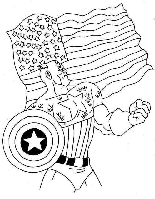 Dessin à colorier: Super Héros Marvel (Super-héros) #79992 - Coloriages à Imprimer Gratuits