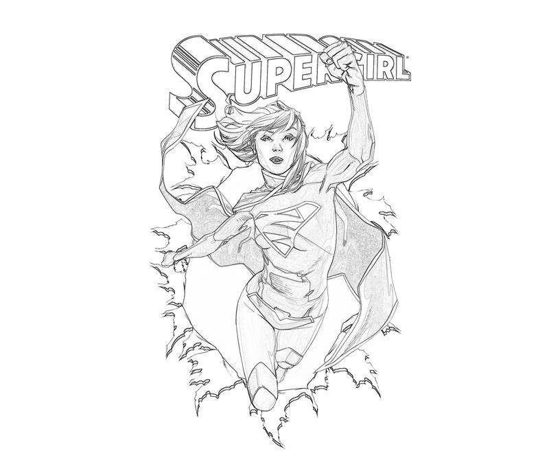 Dessin à colorier: Supergirl (Super-héros) #83932 - Coloriages à Imprimer Gratuits