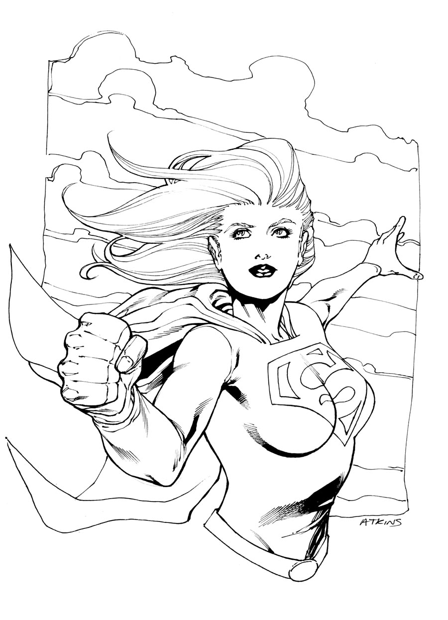 Dessin à colorier: Supergirl (Super-héros) #83946 - Coloriages à Imprimer Gratuits