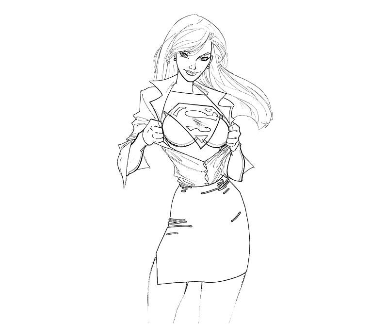 Dessin à colorier: Supergirl (Super-héros) #83954 - Coloriages à Imprimer Gratuits