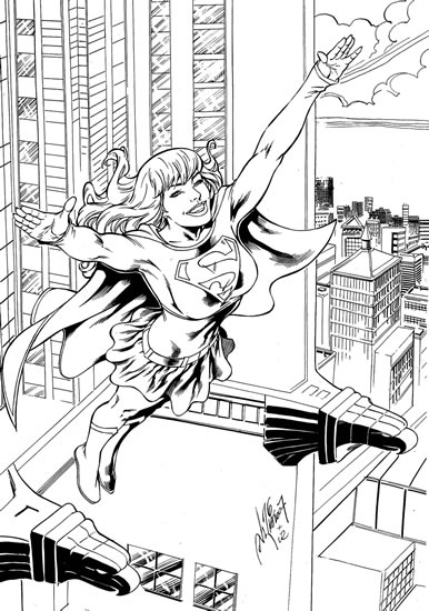 Dessin à colorier: Supergirl (Super-héros) #83982 - Coloriages à imprimer