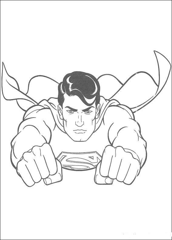 Dessin à colorier: Superman (Super-héros) #83611 - Coloriages à Imprimer Gratuits