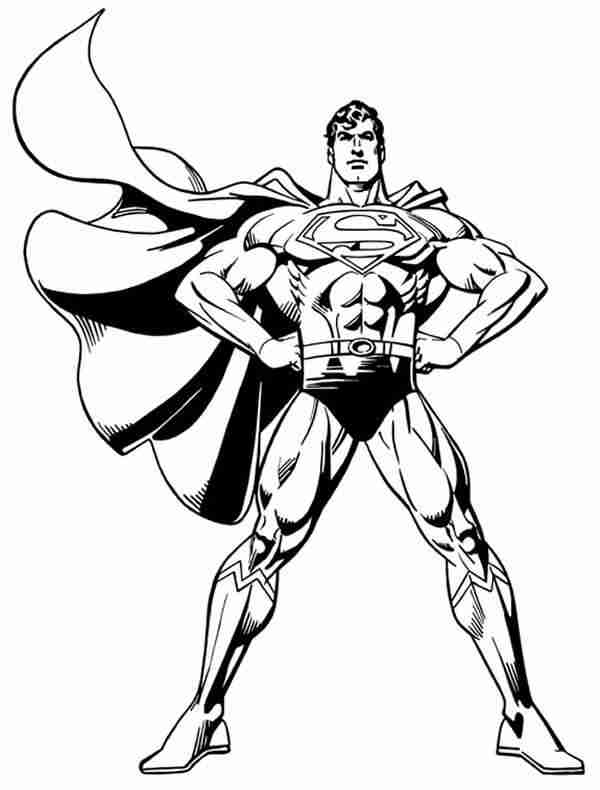 Dessin à colorier: Superman (Super-héros) #83613 - Coloriages à imprimer