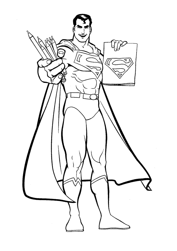 Dessin à colorier: Superman (Super-héros) #83618 - Coloriages à Imprimer Gratuits