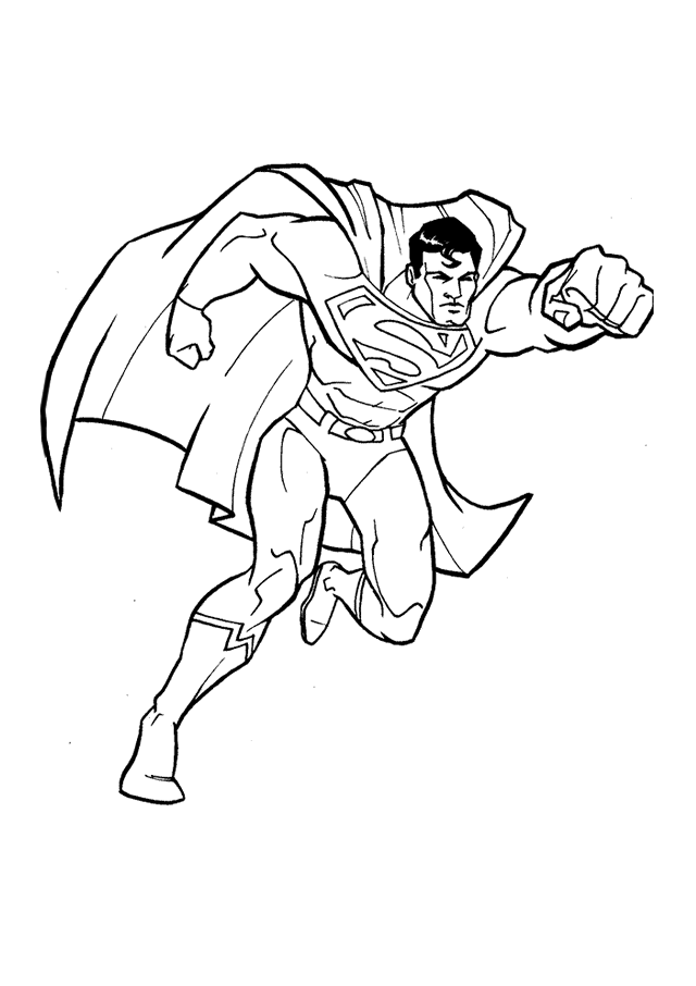 Dessin à colorier: Superman (Super-héros) #83628 - Coloriages à imprimer